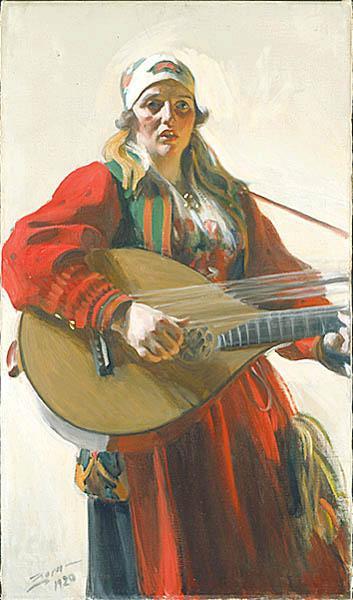Anders Zorn Home Tunes, oil painting image